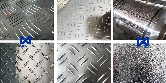 Hohe Helligkeit, 5005 H32 5052 H34 Aluminiumblech/Platte aus Aluminiumlegierung Äquivalente PVC-beschichtete Schecker Aluminiumplatte