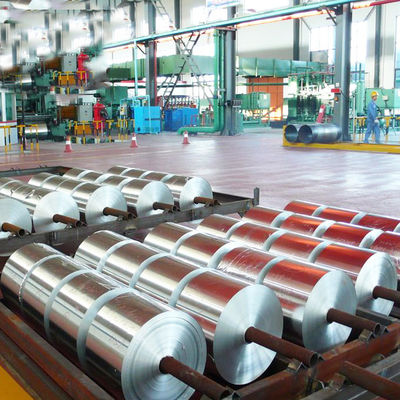 Anpassungsgröße Aluminiumfolie Rohspirale Lebensmittelqualität Aluminiumfolie Spirale Aluminiumfolie Jumbo Roll