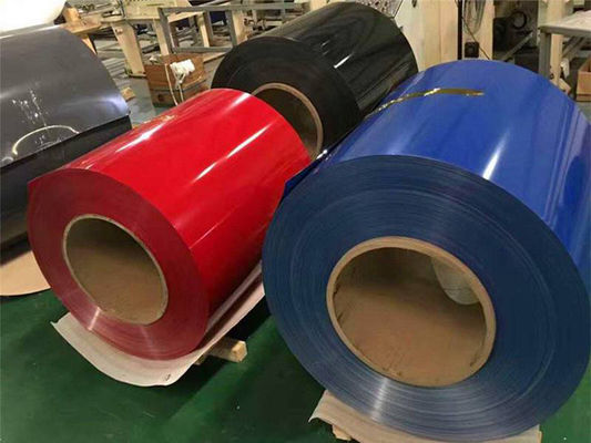 Farbbeschichtete Aluminiumspulendicke Aluminium für Dach- und Wandbaumaterial verwendet