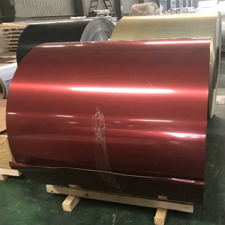 Farbbeschichtete Aluminium-Spule Preis 1050 1060 1100 Prägte Farbbeschichtete Aluminium