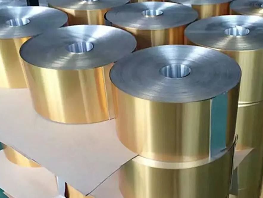 1100/1030b/3102/8011 Blau- und Goldfarbe Aluminiumfolie für Wärmeaustauschkonstruktionen/Klimaanlagen/Kühlschränke/Eisgefrierschränke
